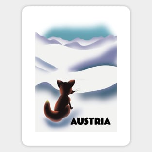 Austrian fox travel poster Magnet